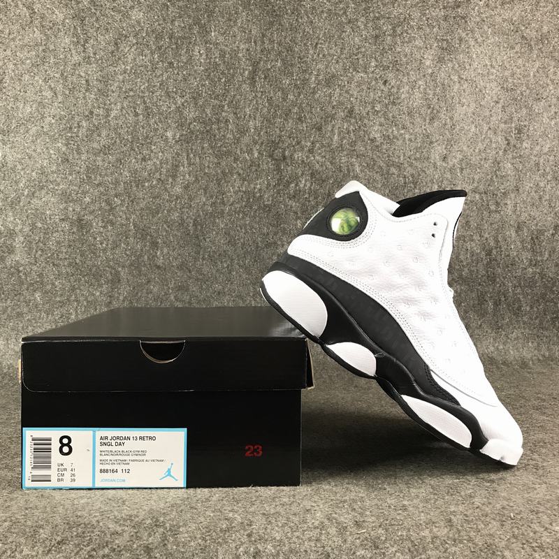 Air Jordan 13 Love & Respect White Black Shoes